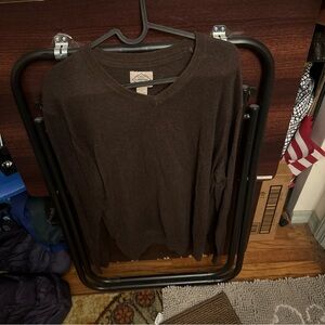 St. John's Bay Chocolate V-Neck Sweater